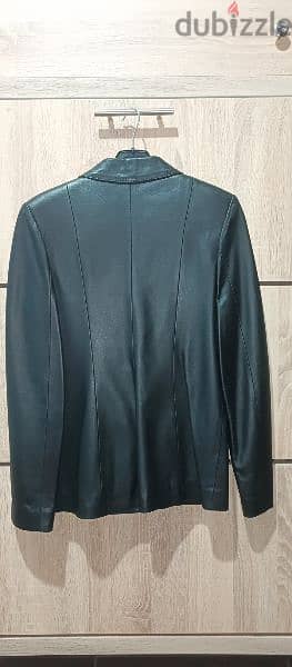 black leather blazer jacket 4