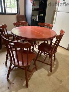 dining table with 6 chairs made in Romania