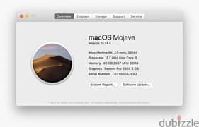 iMac 27” 2019 0