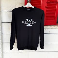 LOUIS VUITTON Black Long Sleeve Sweater.