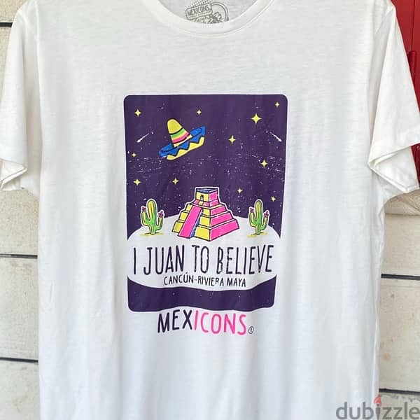 MEXICONS “I Juan To Believe” White T-Shirt. 1