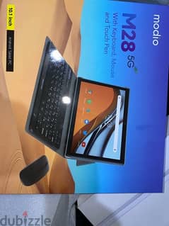 modio tablet m28 with keyboard and pen and mouse