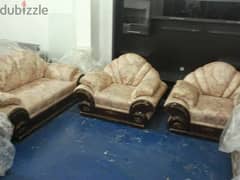 white marble sofa set تقم ٣ كنبايات 0
