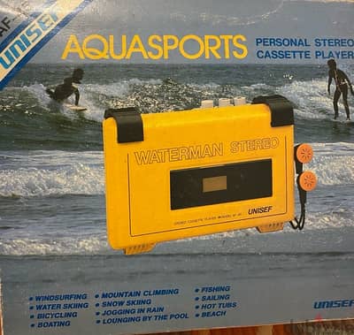 Vintage walkman 80’s  Aquasports  unisef brand new