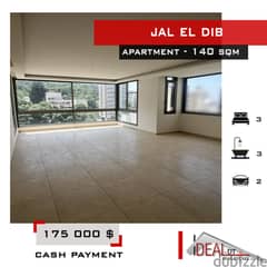 Apartment for sale in Jal el dib 140 sqm ref#eh562 0