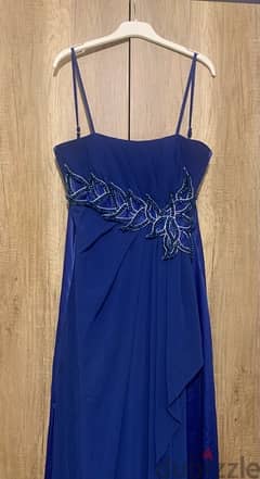 Long Blue Dress 0