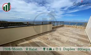 Apartment for Rent with Mountain and Sea view in Halat! 0