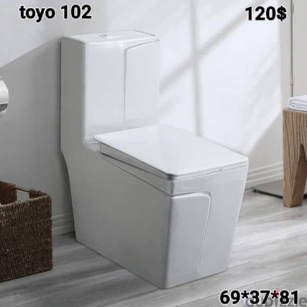 طقم حمام(مغسلة بعامود)bathroom toilet sets(sink and toilet seat) 17