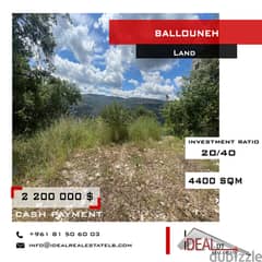 Land For Sale in Ballouneh 4400 sqm ref#nw56361