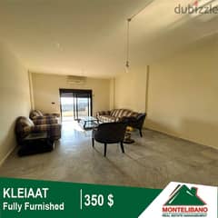 350$!!! Fully Furnished Apartment for Rent located in Kleiaat!!