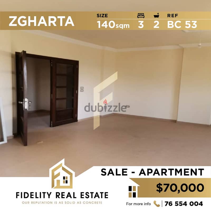Apartments for sale in Zgharta Mejdlaya BC53 0