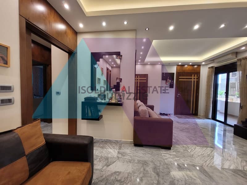 Furnished 3 bedroom GF apartment + 250m2 terrace for rent in Ain Saade 5