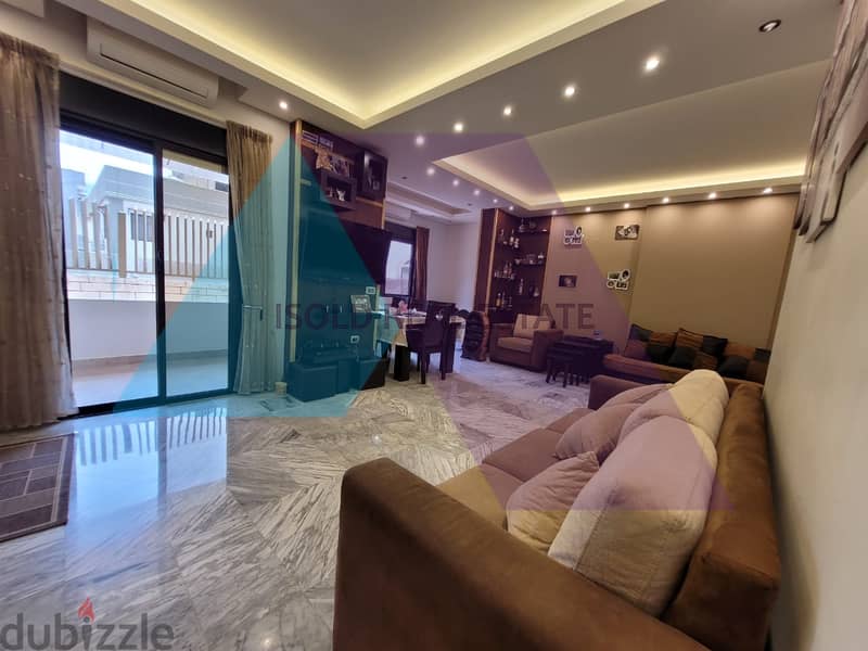 Furnished 3 bedroom GF apartment + 250m2 terrace for rent in Ain Saade 8