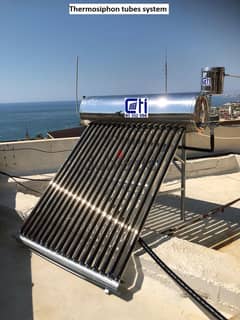 CTI Thermosiphon solar tubes system سخان مياه طاقة الشمسية أنابيب CTI