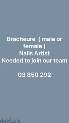 Bracheure male or female  + Nail Artist 0