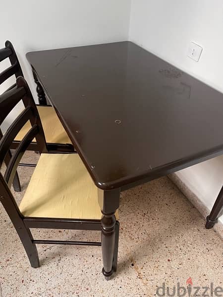 table with 2 chairs 2