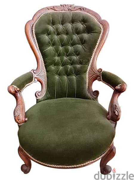 Victorian Chairs Green 1