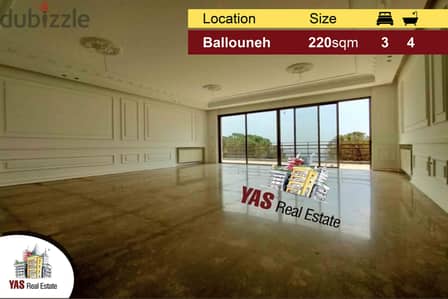 Ballouneh 220m2 | 300m2 Terrace | Brand New | Luxury | Open View |