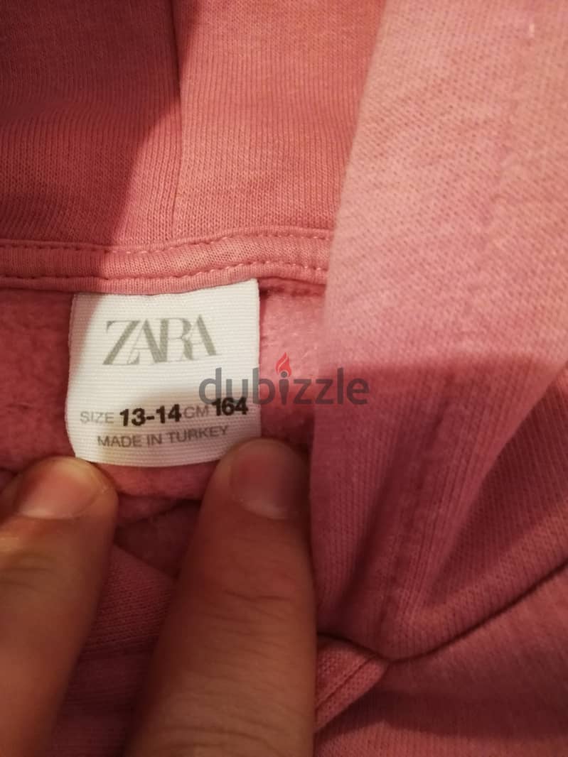 Zara pink hoody 1