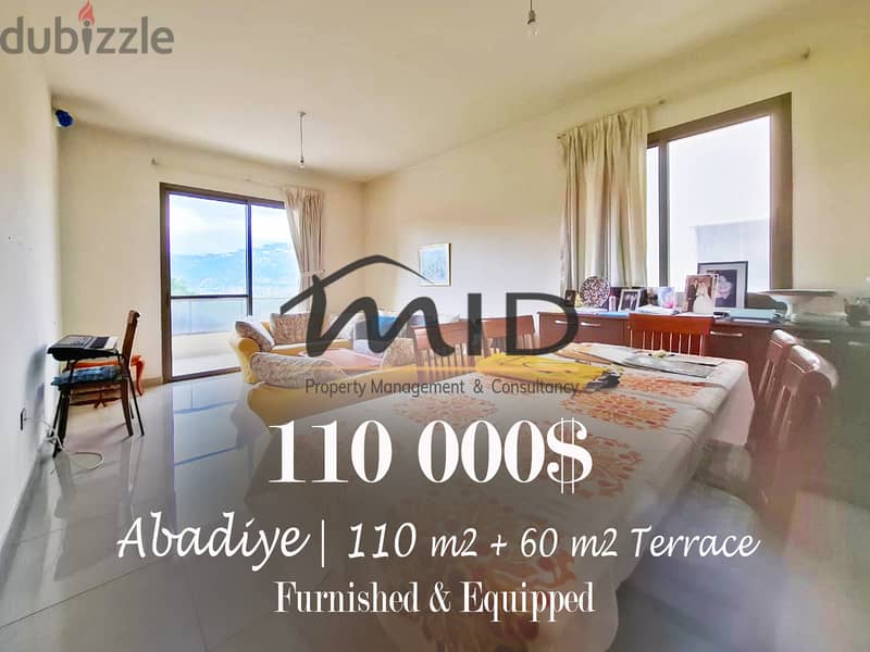 Aabdaiyeh | Brand New | Furnished/Equipped 110m² + 60m² Terrace | View 1