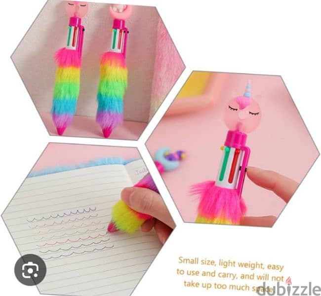 fluffy rainbow pen 3