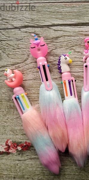 fluffy rainbow pen 4