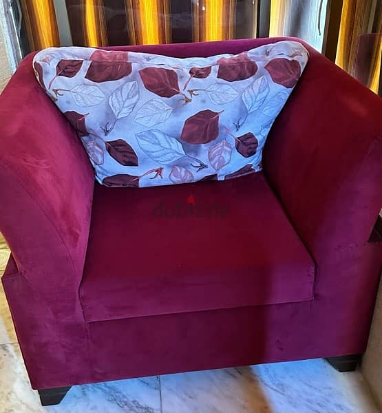 sofa and armchair very  good condition like new all for 150$ 1