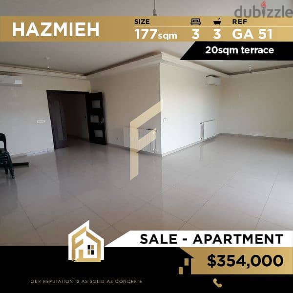 Apartment for sale in Hazmieh GA51 0