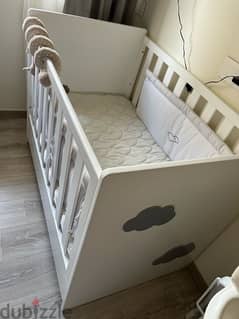 Bed Crib wood 0