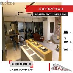 Apartment for sale in achrafieh 140 SQM REF#KJ94011 0
