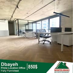 850$ Cash/Month!! Office For Rent In Dbayeh!! Prime Location!!