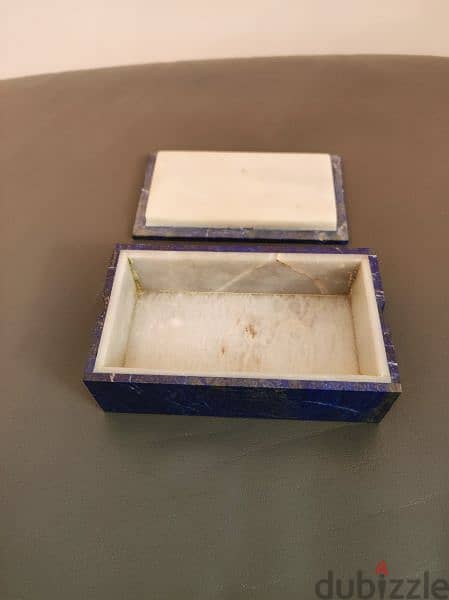 Lapis Lazuli Rectangular Jewellery Box 1