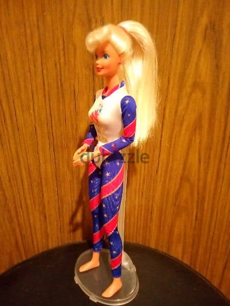 OLYMPIC GYMNAST Barbie Atlanta Rare Mattel1996 Articulated new doll=25 0