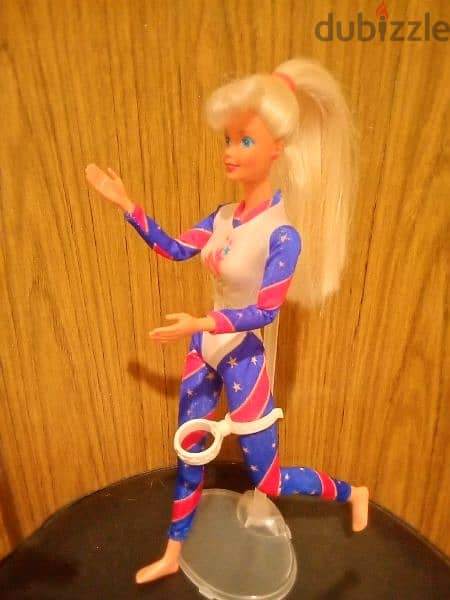 OLYMPIC GYMNAST Barbie Atlanta Rare Mattel1996 Articulated new doll=27 5