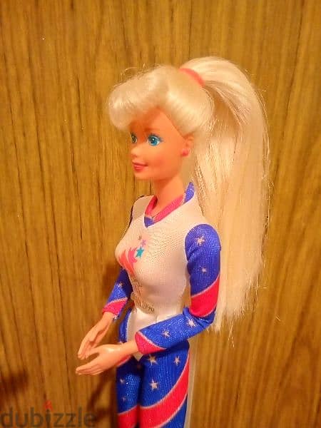 OLYMPIC GYMNAST Barbie Atlanta Rare Mattel1996 Articulated new doll=27 6