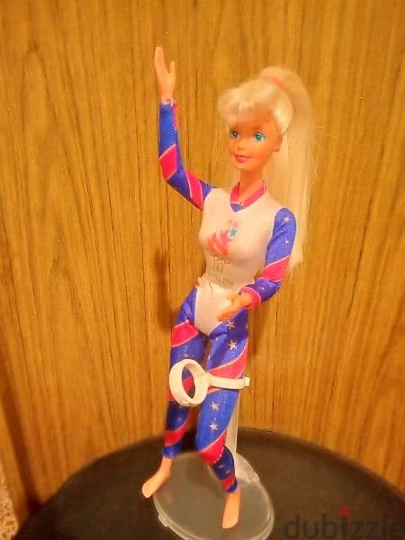 OLYMPIC GYMNAST Barbie Atlanta Rare Mattel1996 Articulated new doll=25 6