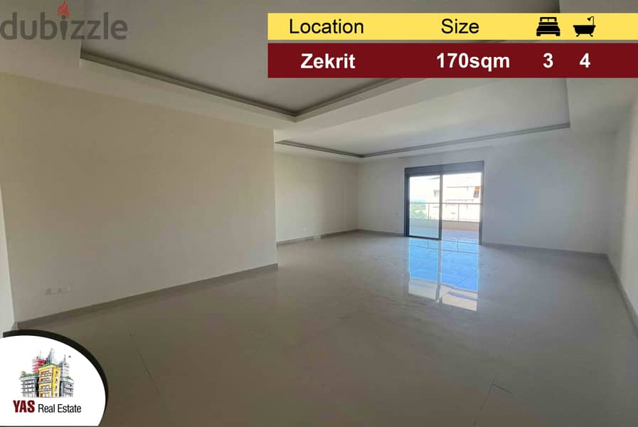 Zekrit 170m2 | Brand New | Quiet Street | Partial View | NE | 0