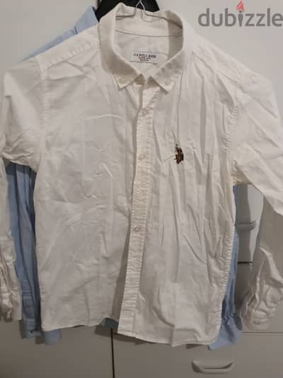 White shirt us polo size9/10