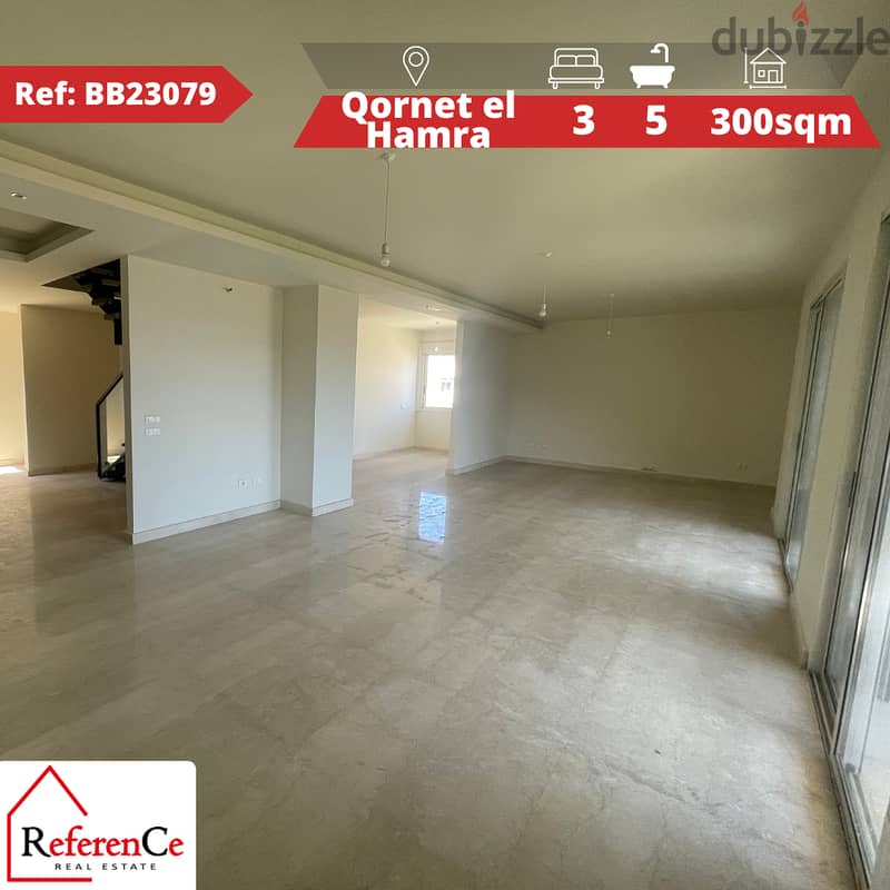Duplex for sale in Qornet el Hamra دوبلكس للبيع في قرنة الحمرا 0