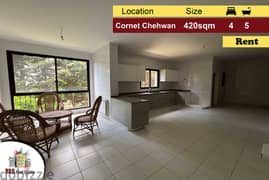 Cornet Chehwan 420m2 | Rent | Panoramic View | Well Lighted | NE |