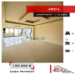 100 000 $ Apartment for sale in jbeil 110 SQM REF#MC540211