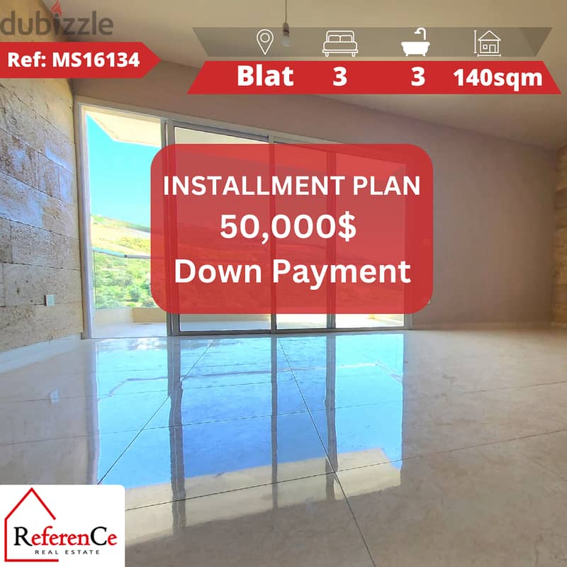 Apartment with Installment in Blat شقة بالتقسيط في بلاط 0