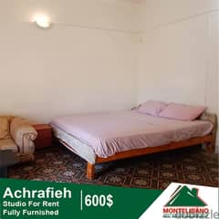 600$ Cash/Month!! Studio For Rent In Achrafieh!! 0