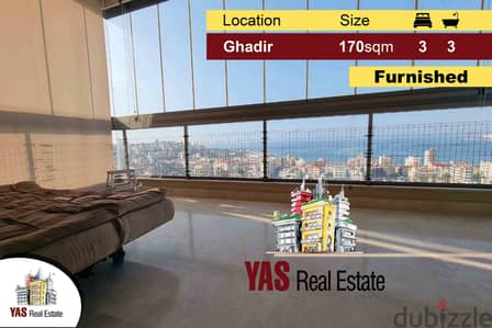 Ghadir 170m2 | Furnished | High-End | Sea View | Catch | IV / AN |