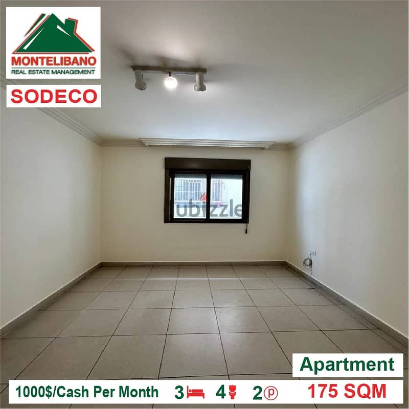 1000$!!! Apartment for rent located in Sodeco!! 1