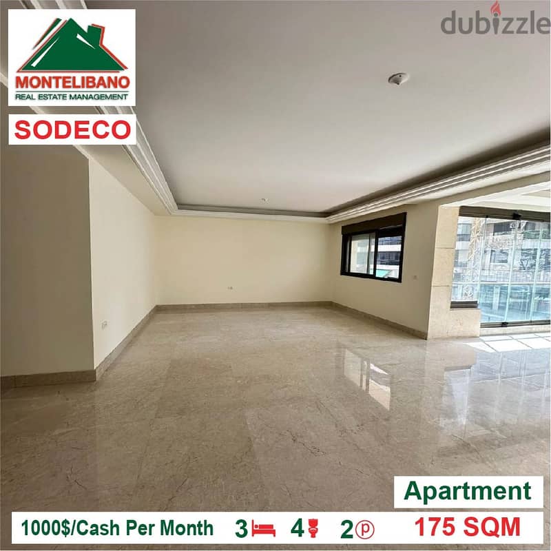 1000$!!! Apartment for rent located in Sodeco!! 2