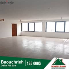 135,000$ Cash Payment!! Office For Sale In Baouchrieh!!