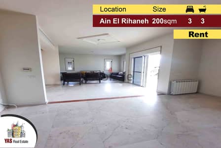 Ain El Rihaneh 200m2 | New | Mint Condition | Rent | Sea View | CH |