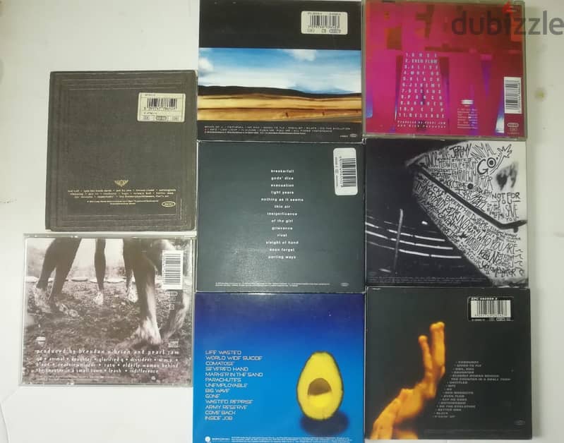 Pearl Jam 8 cd albums lot 1