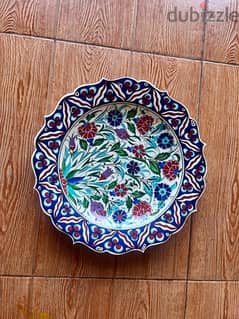 Ceramic handmade plate from turkey